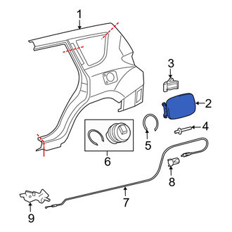 Toyota OE - Rear Fuel Filler Door