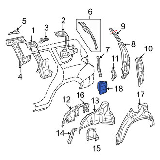 Toyota OE - Rear Quarter Panel Air Vent Grille