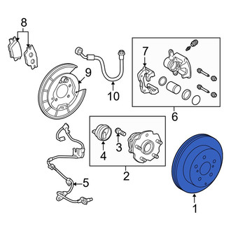 Toyota OE - Rear Disc Brake Rotor