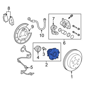 Toyota OE - Front Right Wheel Bearing and Hub Assembly