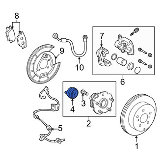 Toyota OE - Front Right ABS Wheel Speed Sensor