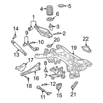 Toyota OE - Rear Suspension - Suspension Components (FWD)