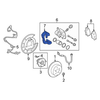 Toyota OE - Rear Right Disc Brake Caliper Bracket