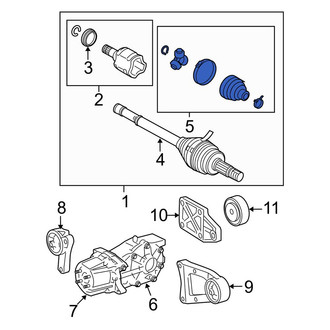 Toyota OE - Rear Right Outer CV Joint Boot Kit