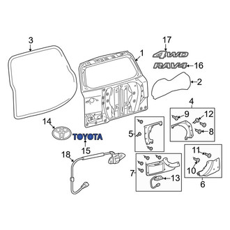 Toyota OE - Rear Door Emblem