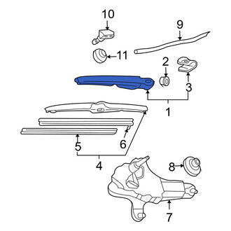 Toyota OE - Rear Wiper Arm