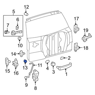 Toyota OE - Rear Lower Door Stop