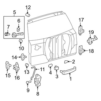 Toyota OE - Back Door - Lock & Hardware