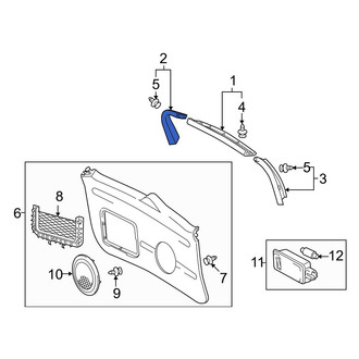Toyota OE - Rear Right Door Window Molding