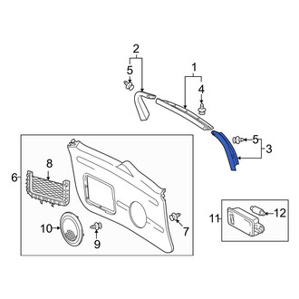 Toyota OE - Rear Left Door Window Molding