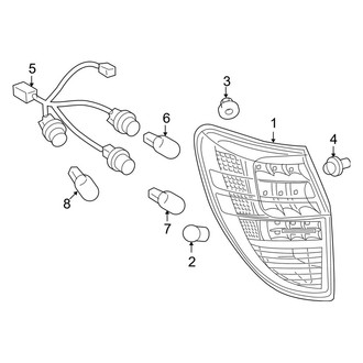 Toyota OE - Rear Lamps - Tail Lamps
