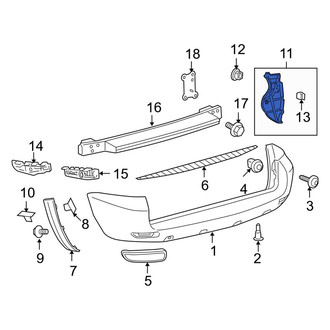 Toyota OE - Rear Right Bumper Seal