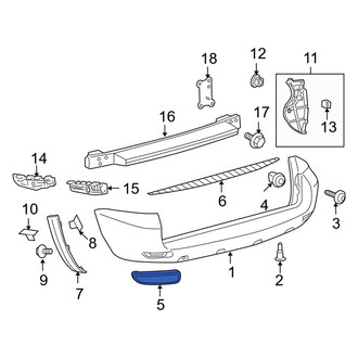Toyota OE - Rear Right Reflector Panel