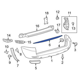 Toyota OE - Rear Bumper Step Pad