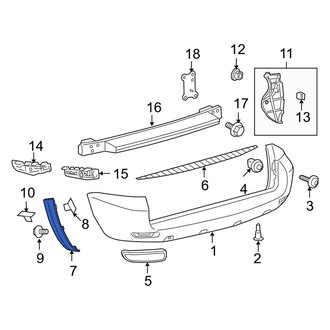 Toyota OE - Rear Left Bumper Trim