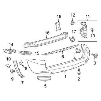 Toyota OE - Rear Bumper - Bumper & Components (2.0L / 2.4L / 3.5L)