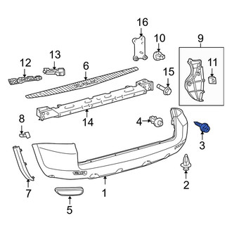 Toyota OE - Grille Screw
