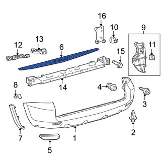 Toyota OE - Rear Bumper Step Pad