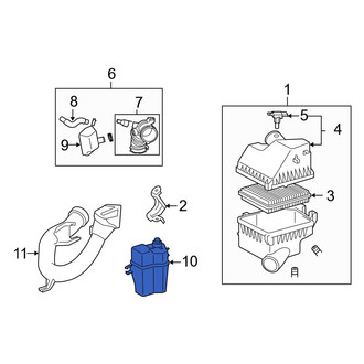 Toyota OE - Lower Engine Air Intake Resonator
