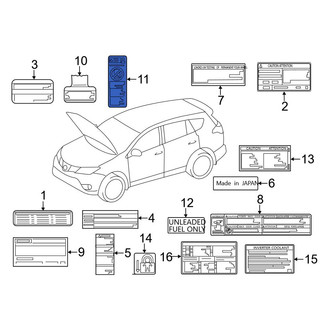 Toyota OE - Caution Label