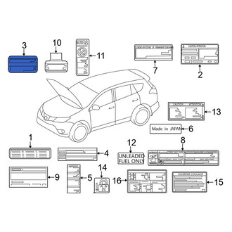Toyota OE - Caution Label