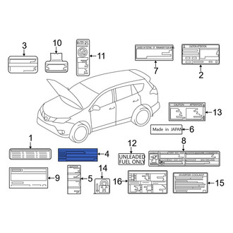 Toyota OE - Caution Label