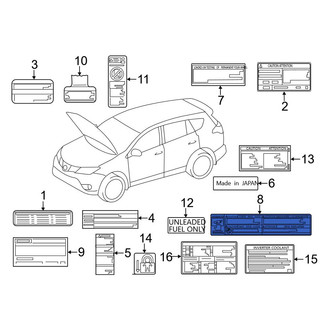 Toyota OE - Caution Label
