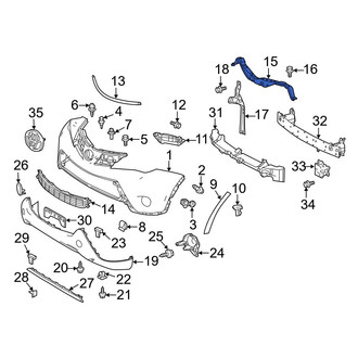Toyota OE - Upper Bumper Cover Reinforcement