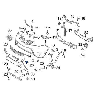 Toyota OE - Bumper Cover Retainer