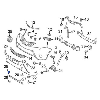 Toyota OE - Bumper Cover Retainer