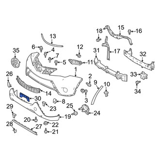 Toyota OE - License Plate Bracket
