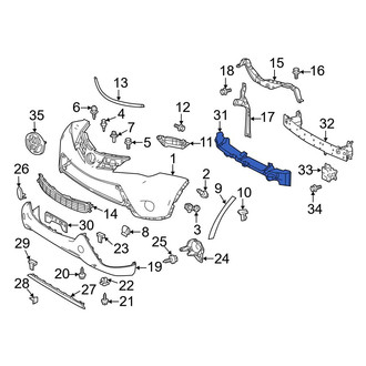 Toyota OE - Front Bumper Impact Absorber