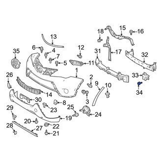 Toyota OE - Fuel Tank Strap Bolt