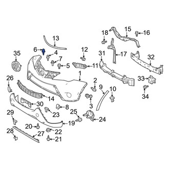 Toyota OE - Front Inner Hood Stop Buffer