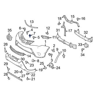 Toyota OE - Front Inner Hood Stop Buffer