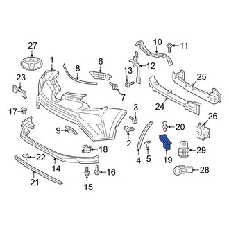 Toyota OE - Front Right Bumper Cover Spacer Panel