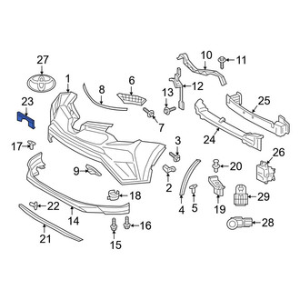 Toyota OE - Front License Plate Bracket