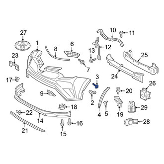 Toyota OE - Bumper Cover Retainer