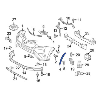 Toyota OE - Front Right Forward Wheel Arch Molding