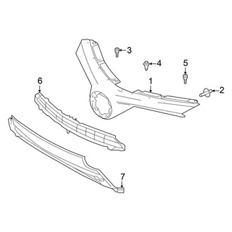 Toyota OE - Front Bumper & Grille - Grille & Components (FULL HYBRID EV-GAS (FHEV) / Gas)
