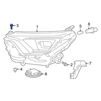 Toyota OE - Headlight Mounting Screw