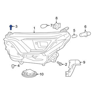 Toyota OE - Headlight Mounting Screw