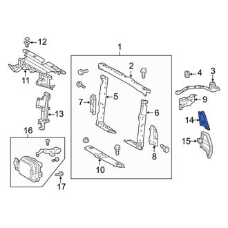 Toyota OE - Left Radiator Air Seal
