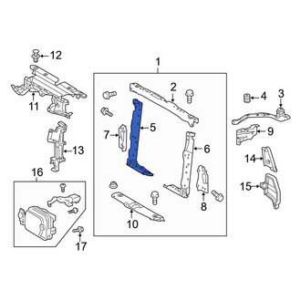Toyota OE - Front Right Radiator Support Side Panel