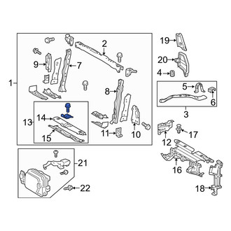 Toyota OE - Front Lower Radiator Support Tie Bar
