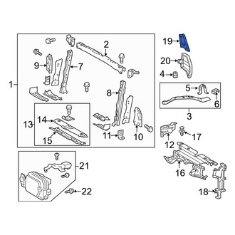 Toyota OE - Left Radiator Air Seal