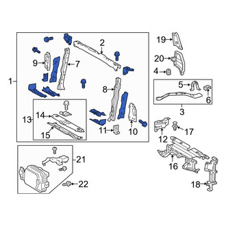 Toyota OE - Front Radiator Support Panel