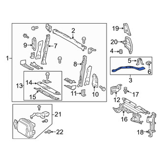 Toyota OE - Right Radiator Support Bracket