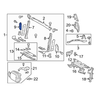 Toyota OE - Right Radiator Support Bracket