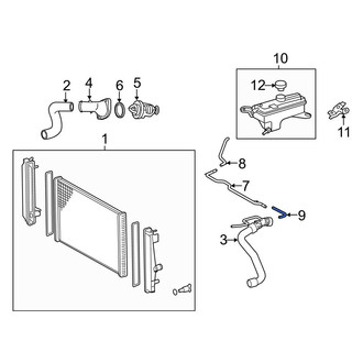 Toyota OE - Engine Coolant Overflow Hose